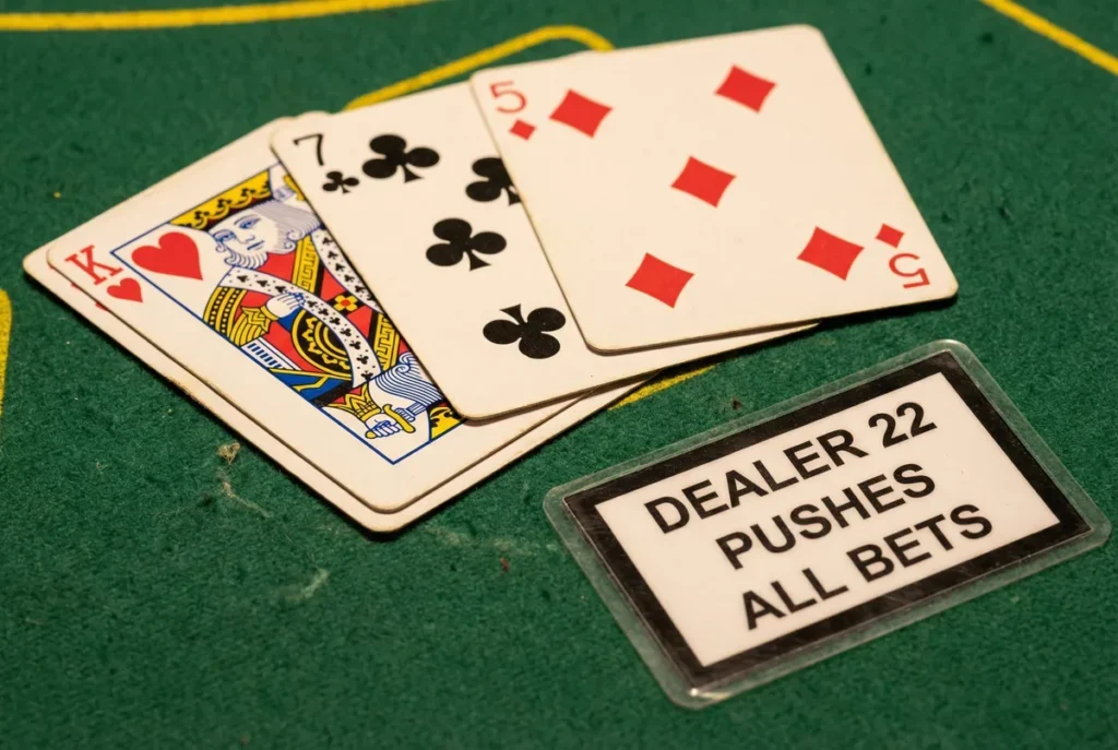 Catch in the Free Bet Blackjack 22 Push Rule Explained