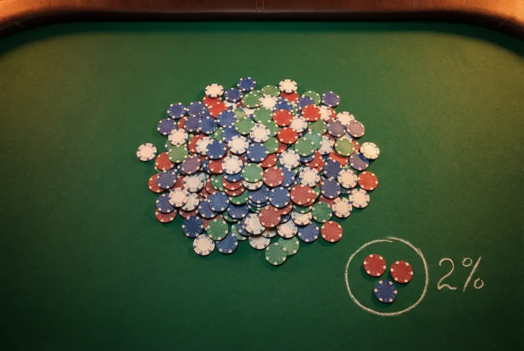 Why You Should Never Bet More Than 2 Percent of Your Bankroll