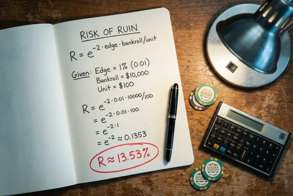 The Real Formula for Calculating Your Blackjack Risk of Ruin