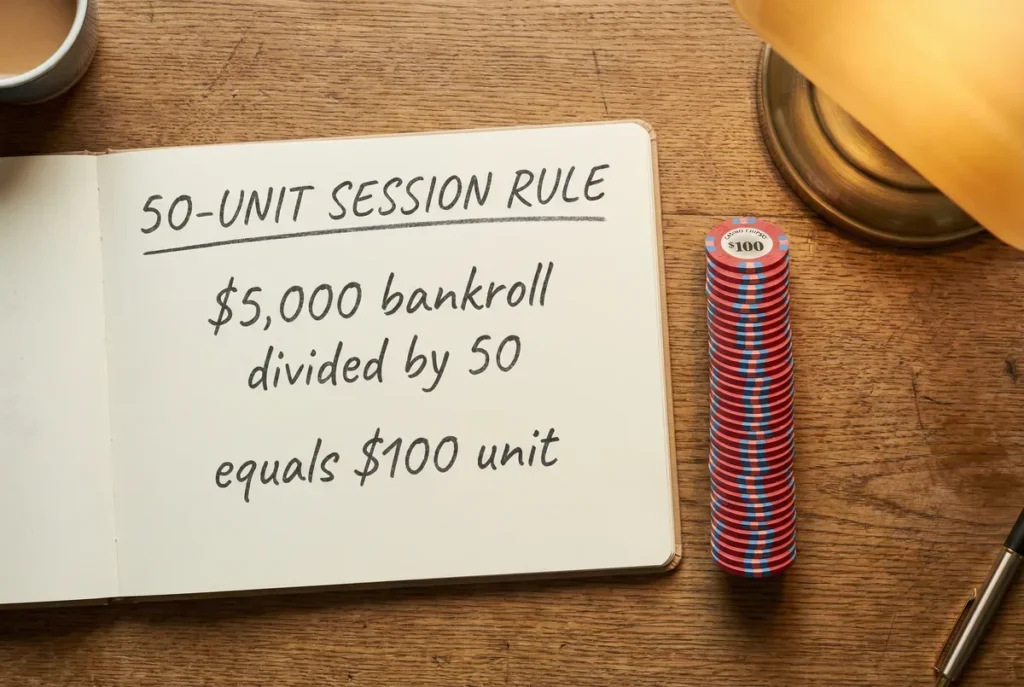 Staying Solvent with the 50 Unit Session Betting Rule